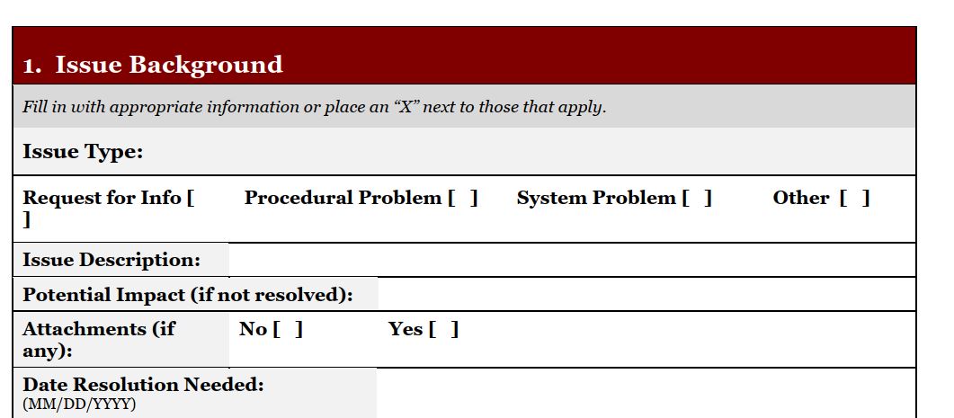 LPT-idt فرم Issue Document Template - Image 1