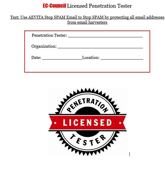 lpt-aviastopspam نمونه فرم گزارش ابزار AEVITA Stop SPAM Email - Image 1